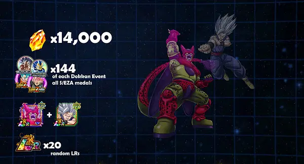 14,000 Dragon stones + Beast + Cell Max account (Global) 